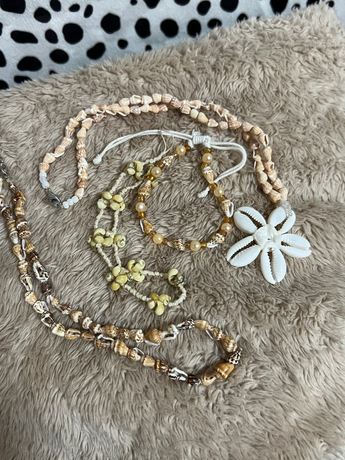 빈티지 조개 소라 볼드 비즈 여름 목걸이 팔찌 일괄 상품이미지2
