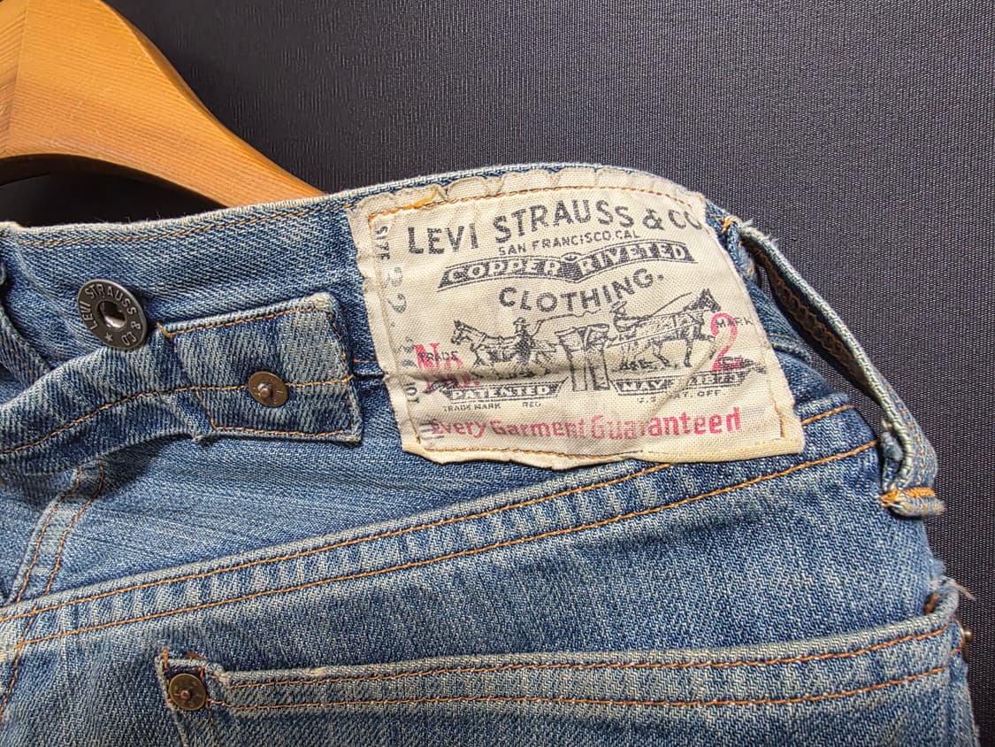 20s 빈티지 리바이스 발렌시아제 201 대전판 워크팬츠 555 usa 상품이미지7