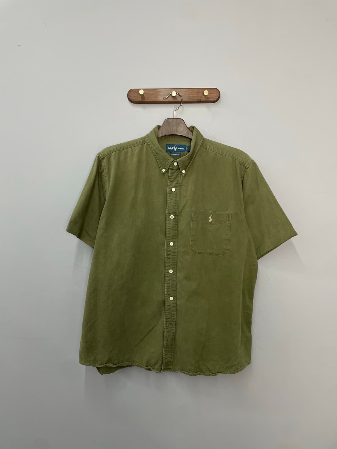 폴로 랄프로렌 올리브 반팔 셔츠 H2454 상품이미지2