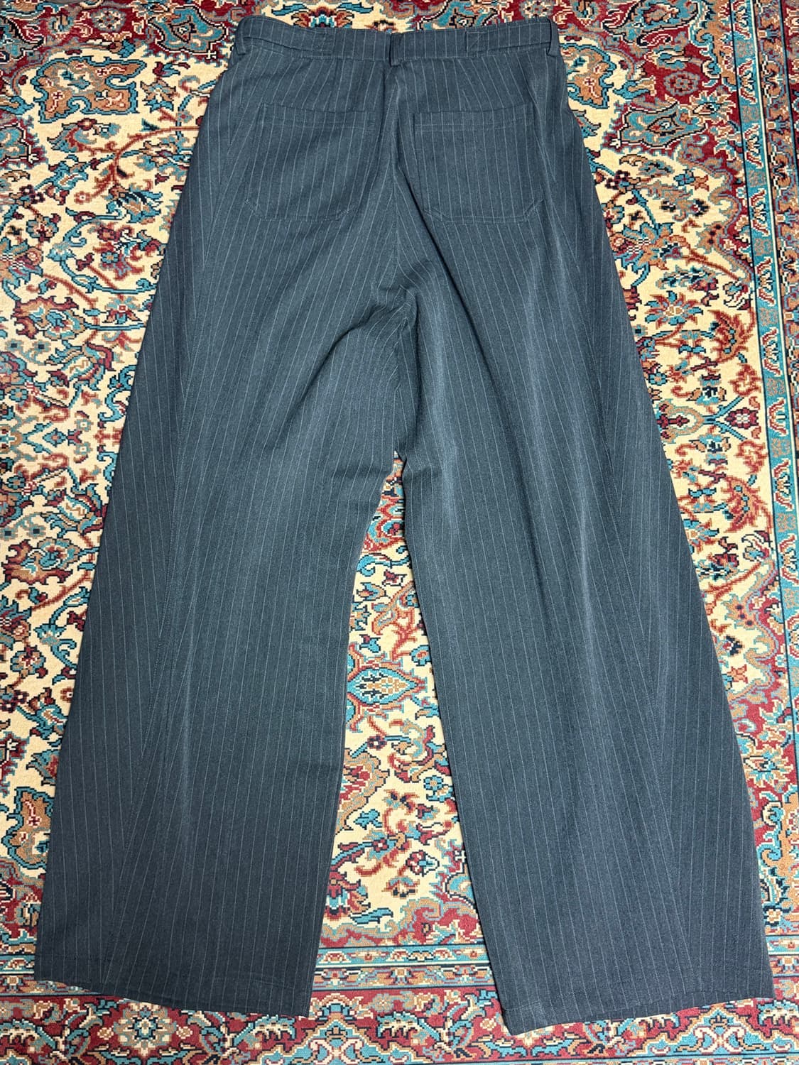 비긴202 룩 링크 팬츠 차콜 스트라이프 사이즈1 상품이미지2