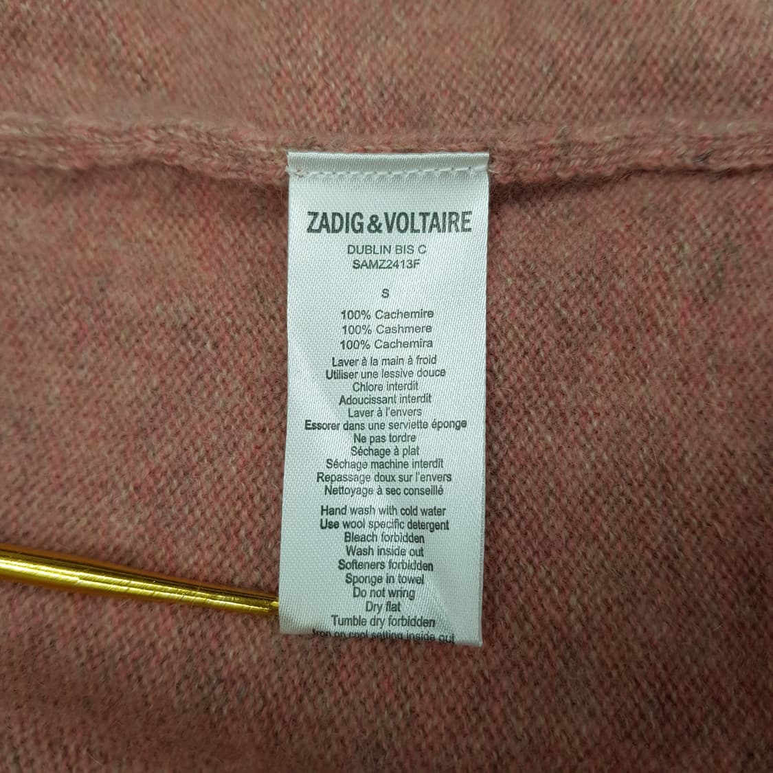 쟈딕앤볼테르 100% 캐시미어 베스트 S사이즈 상품이미지7