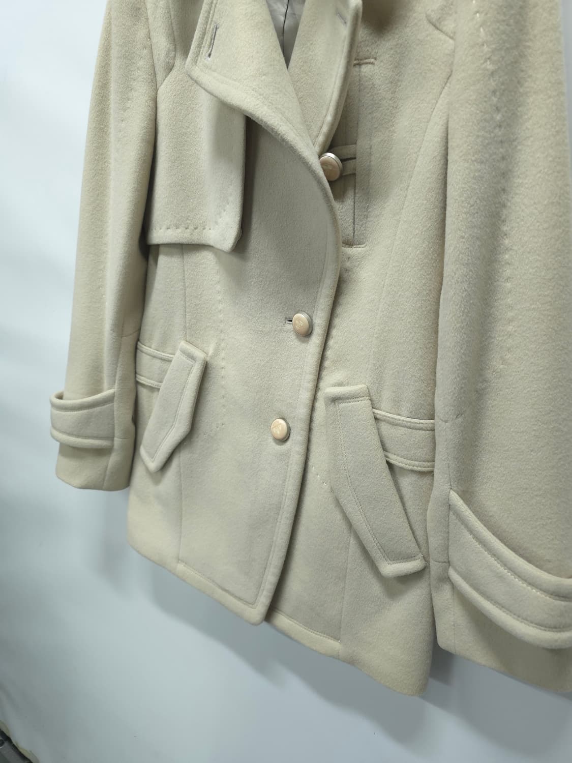 96 아이보리 울 코트 상품이미지3