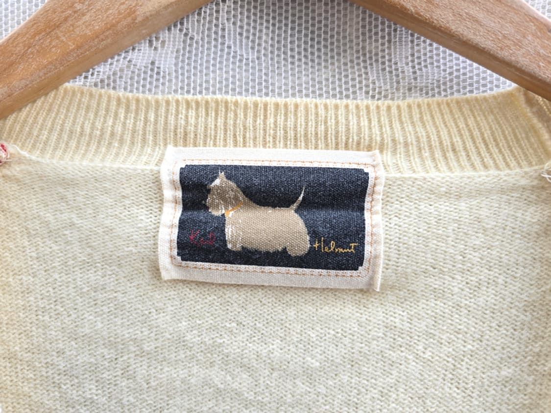 90s 칼 헬무트 니트 가디건 상품이미지3