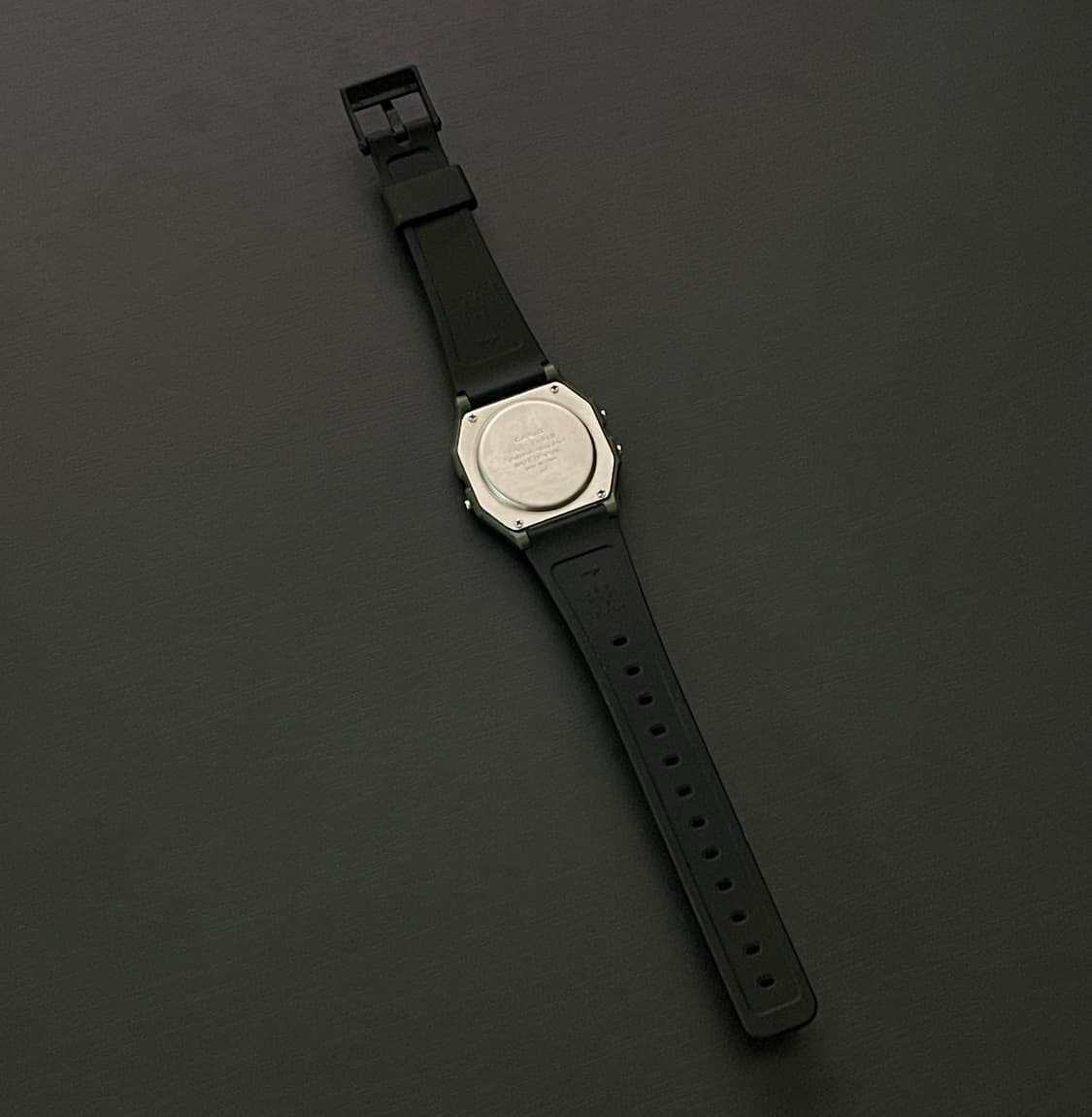 카시오 F-91W-3 카키 그린 빈티지 레트로 디지털 시계 상품이미지5