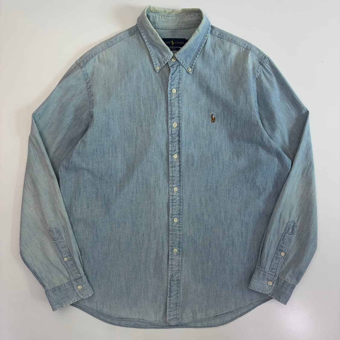 Polo 폴로 랄프로렌 신형 샴브레이 데님 셔츠 상품이미지1