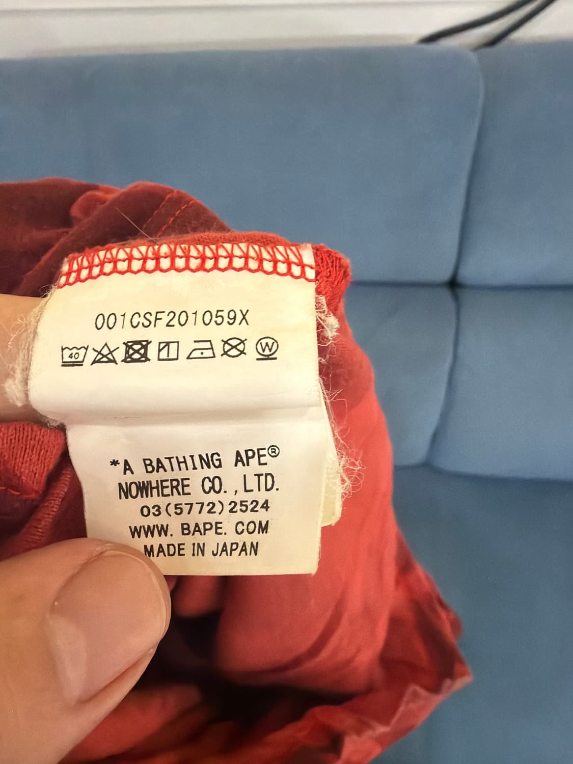 베이프 레드카모 티셔츠 상품이미지3