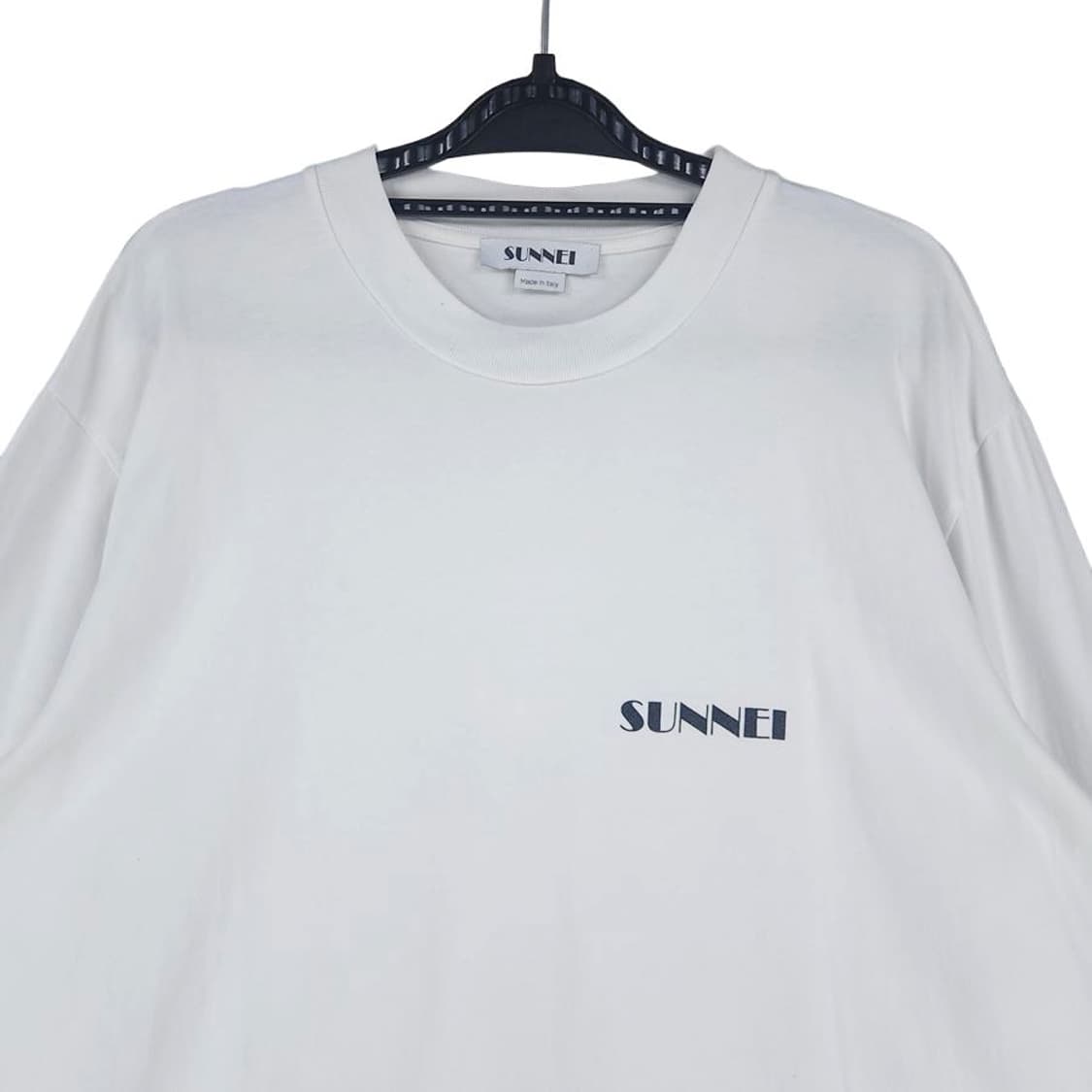 [남L]써네이 화이트 라운드 티셔츠[Y63-025] 상품이미지2