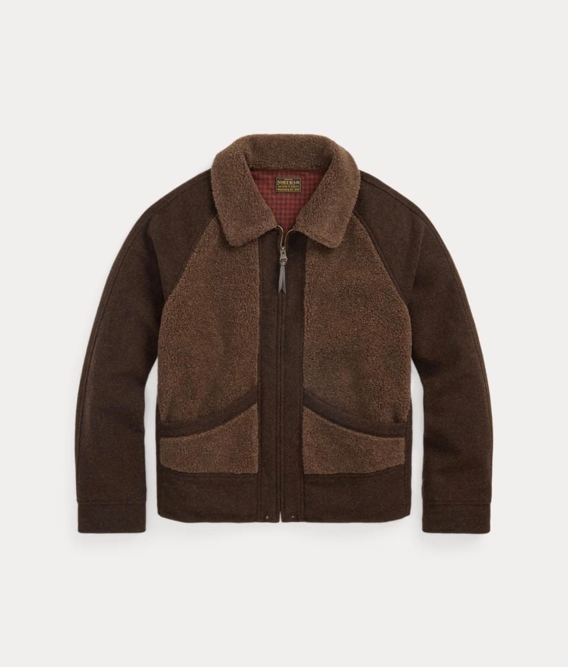 Rrl 더블알엘 그리즐리 플리스 패널 자카드 자켓 상품이미지1