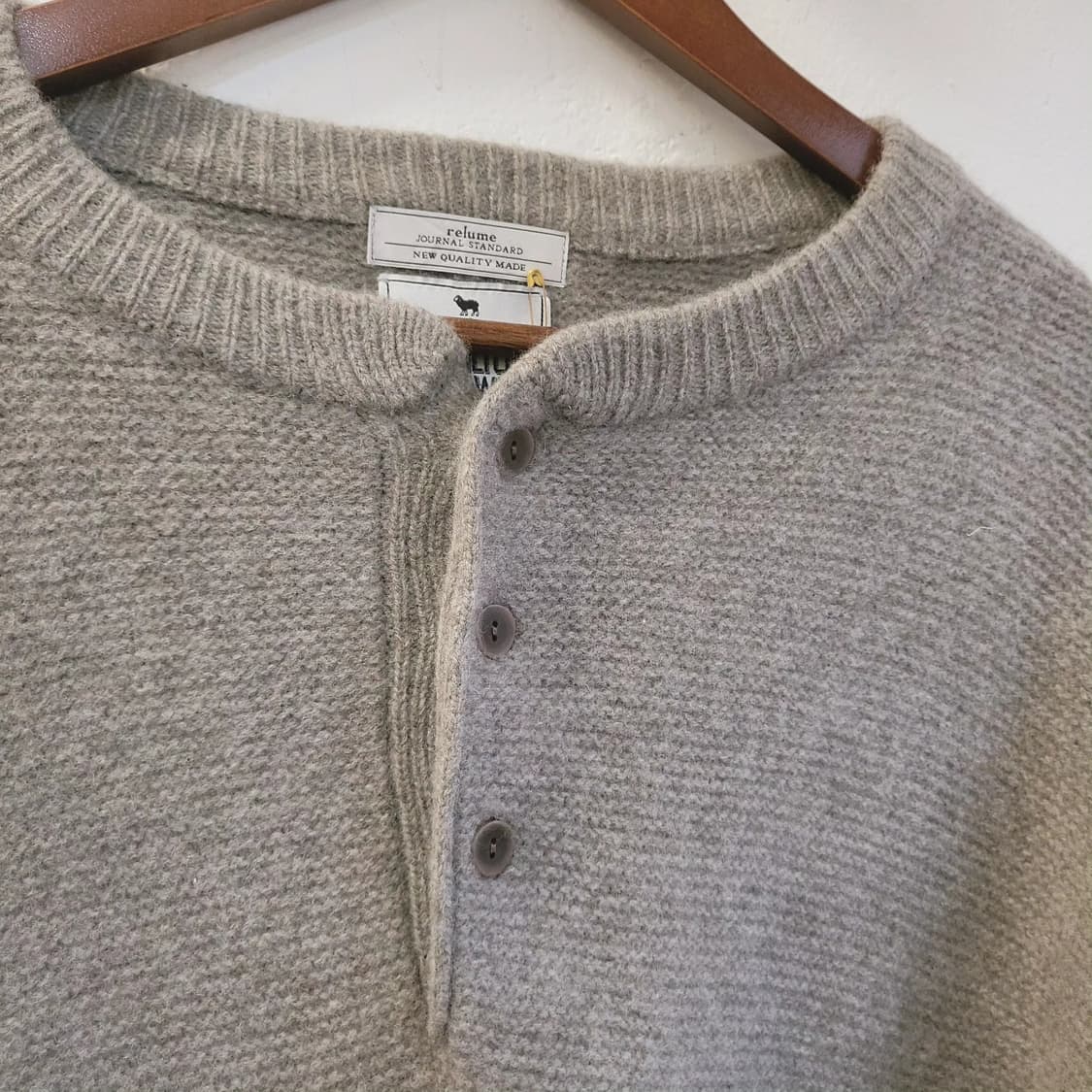 저널스탠다드 해밀턴램스울 그레이 니트 상품이미지4