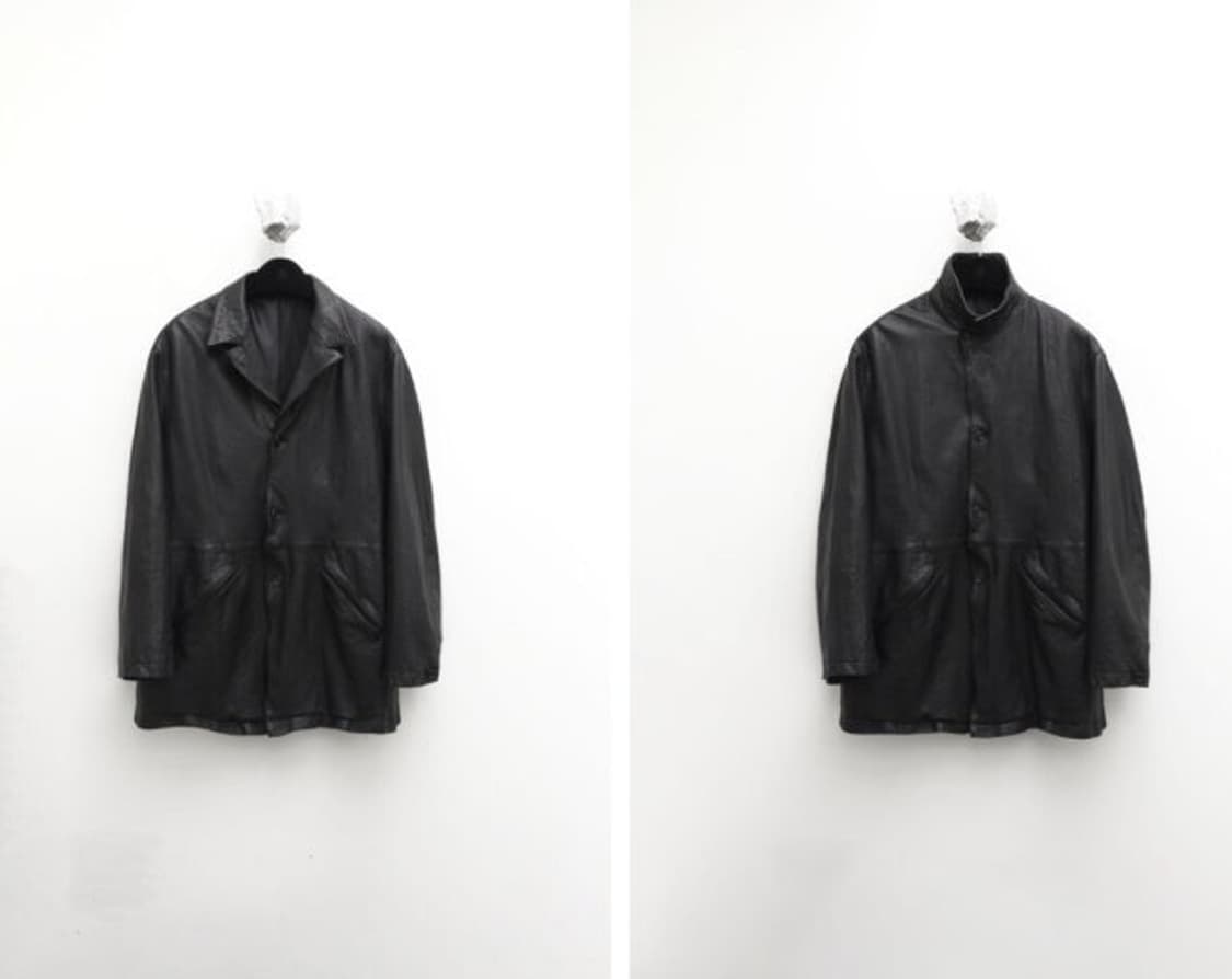 유스 워시드 레더 자켓 L사이즈 상품이미지1