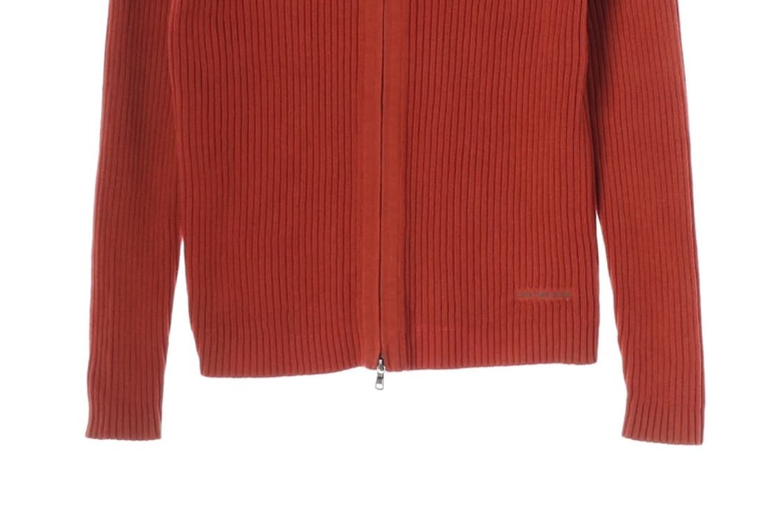 캘빈클라인 진 오렌지 골지 집업 니트 XL 상품이미지4