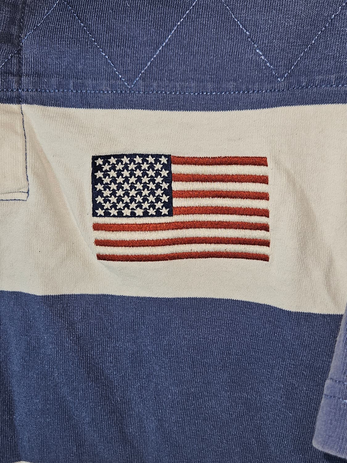 브룩스브라더스 USA 성조기 럭비 카라티 반팔 폴로 피케티 빈티지 M 상품이미지2