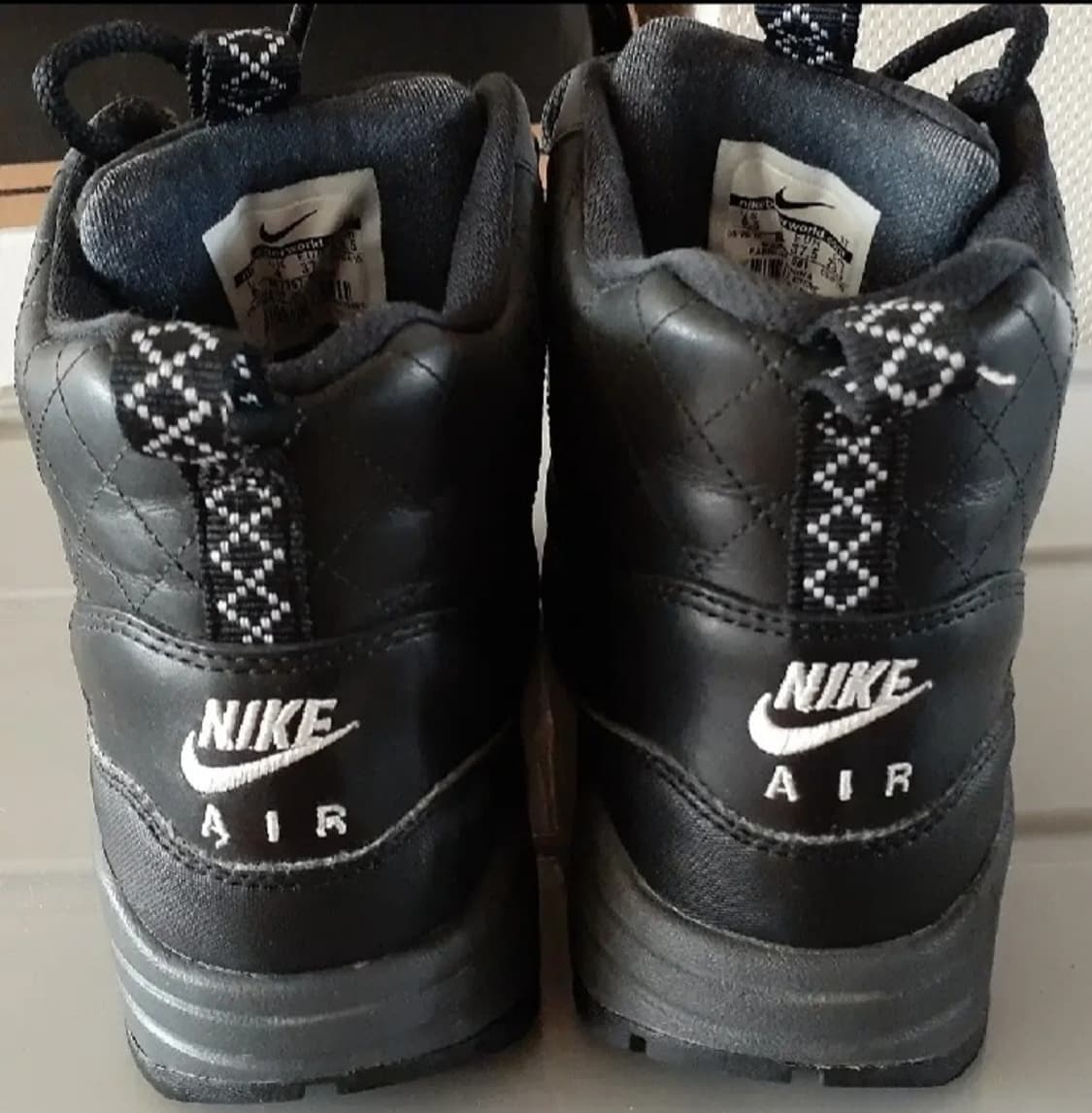 나이키 에어맥스1 미드 블랙 리플렉트 부츠 235 상품이미지5