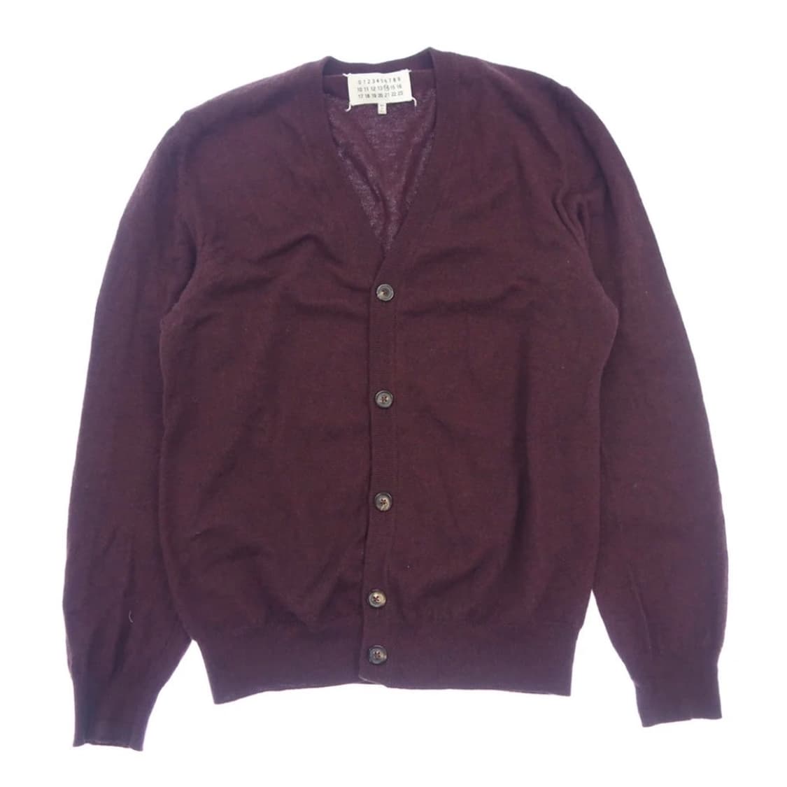 [구매] 마르지엘라 엘보우 패치 가디건/니트 버건디 상품이미지2