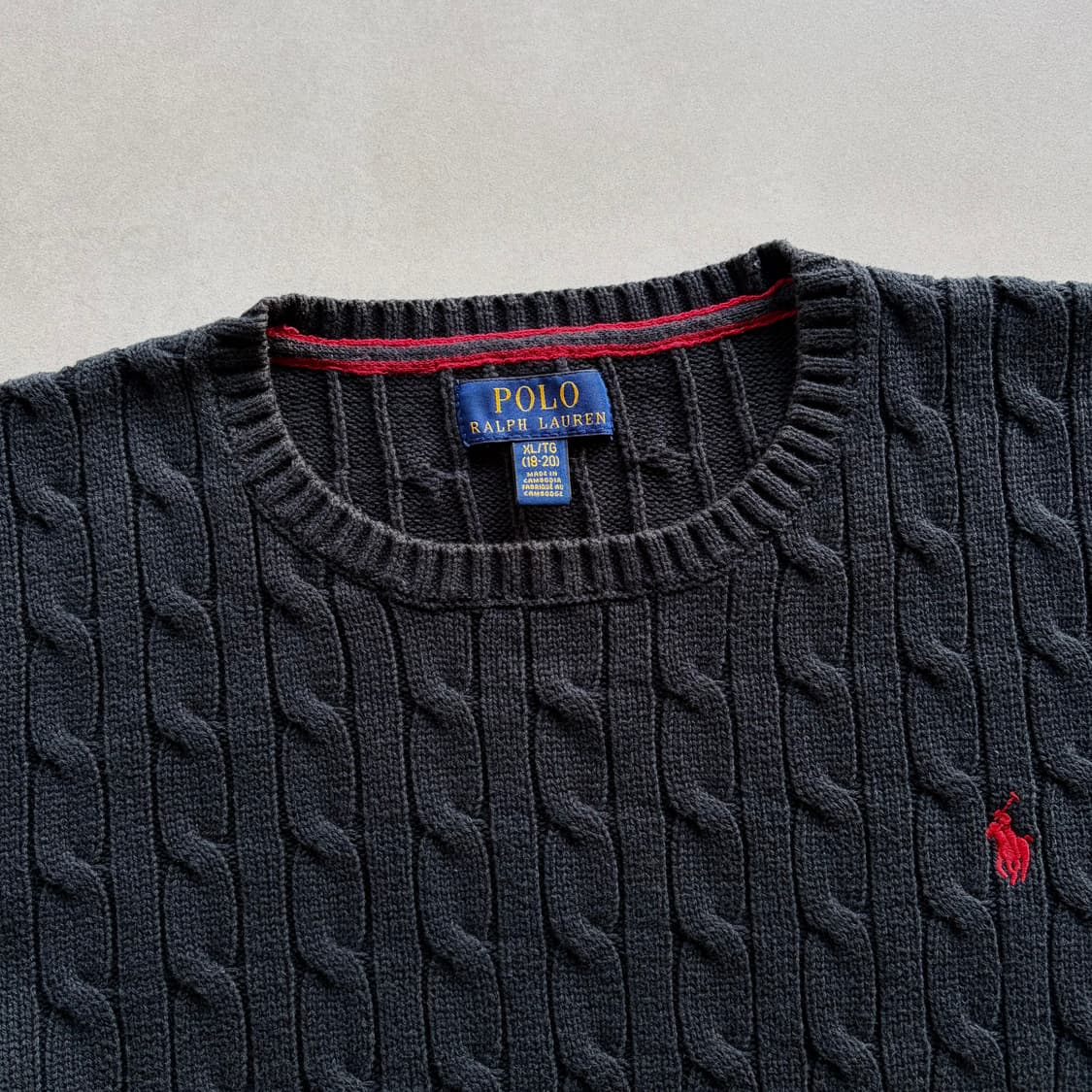 [M]폴로 랄프로렌 꽈배기 케이블 코튼 니트 상품이미지8