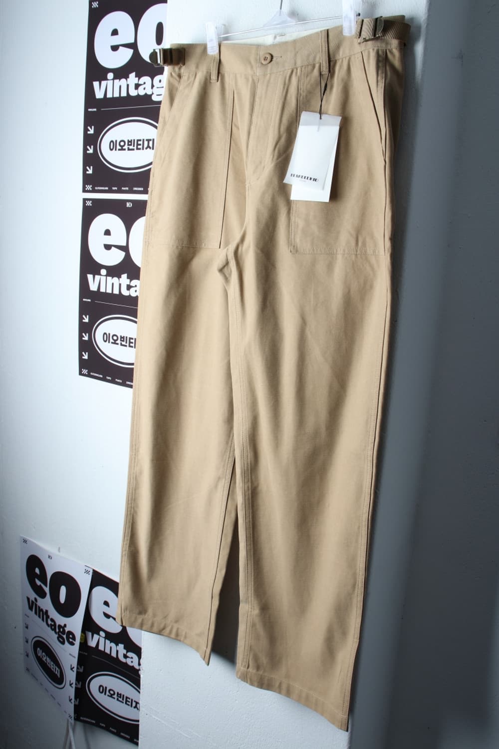 (L-XL) 비얼디드 키드 면바지 팬츠 새상품 퍼티그 벨티드-P10056 상품이미지1