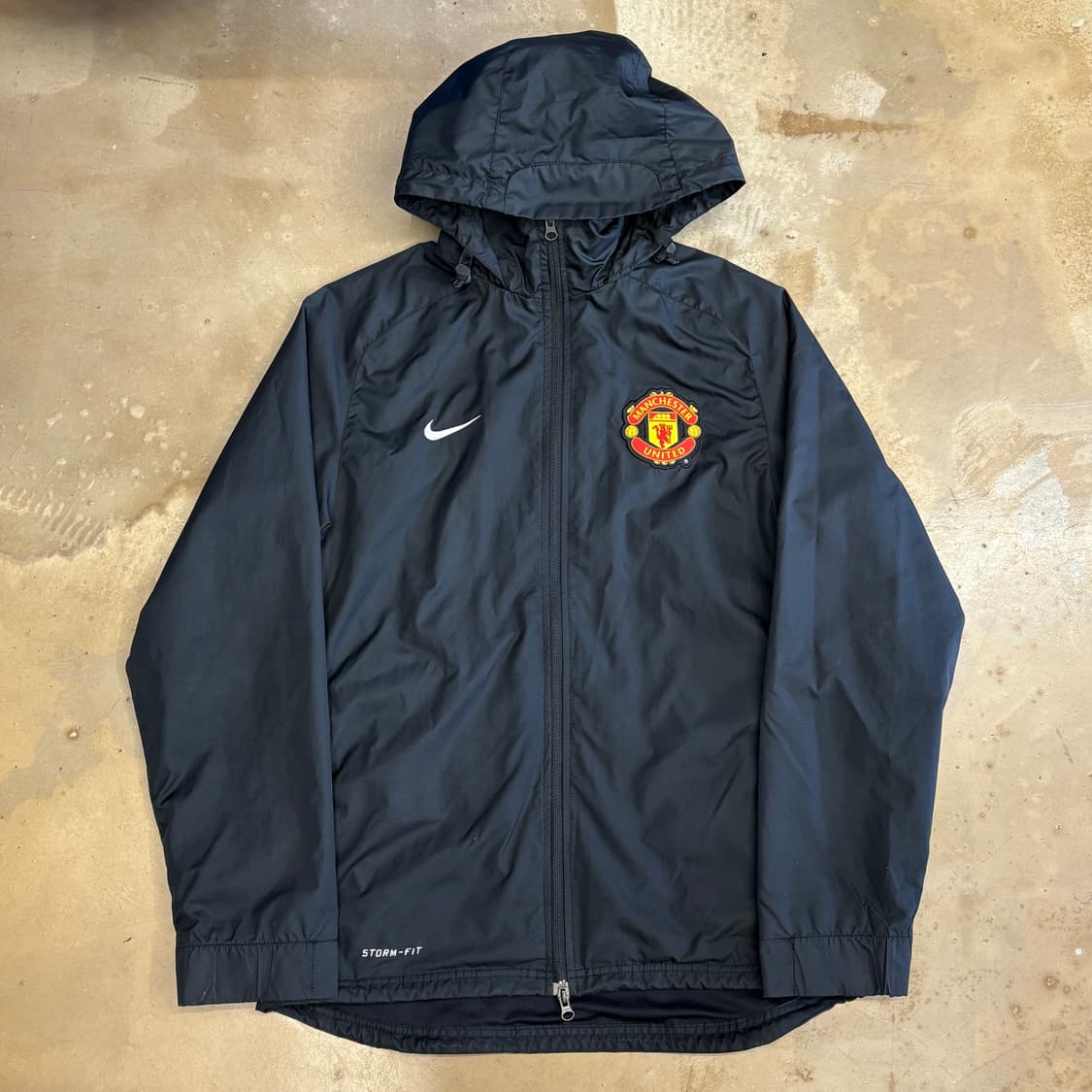 L 나이키 맨체스터 유나이티드 블랙 후드 바람막이  상품이미지2