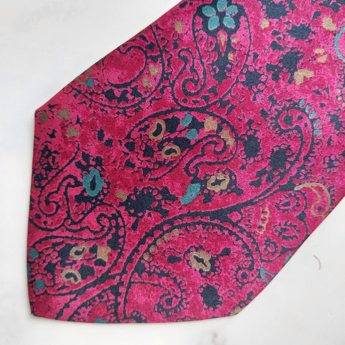 니나리치 실크 진핑크 페이즐리 넥타이 8.2cm A+등급 K1257
 상품이미지8