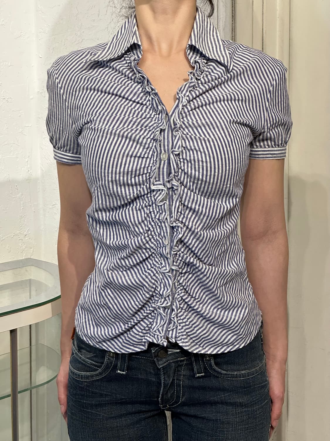 러프 라인 셔츠 상품이미지1