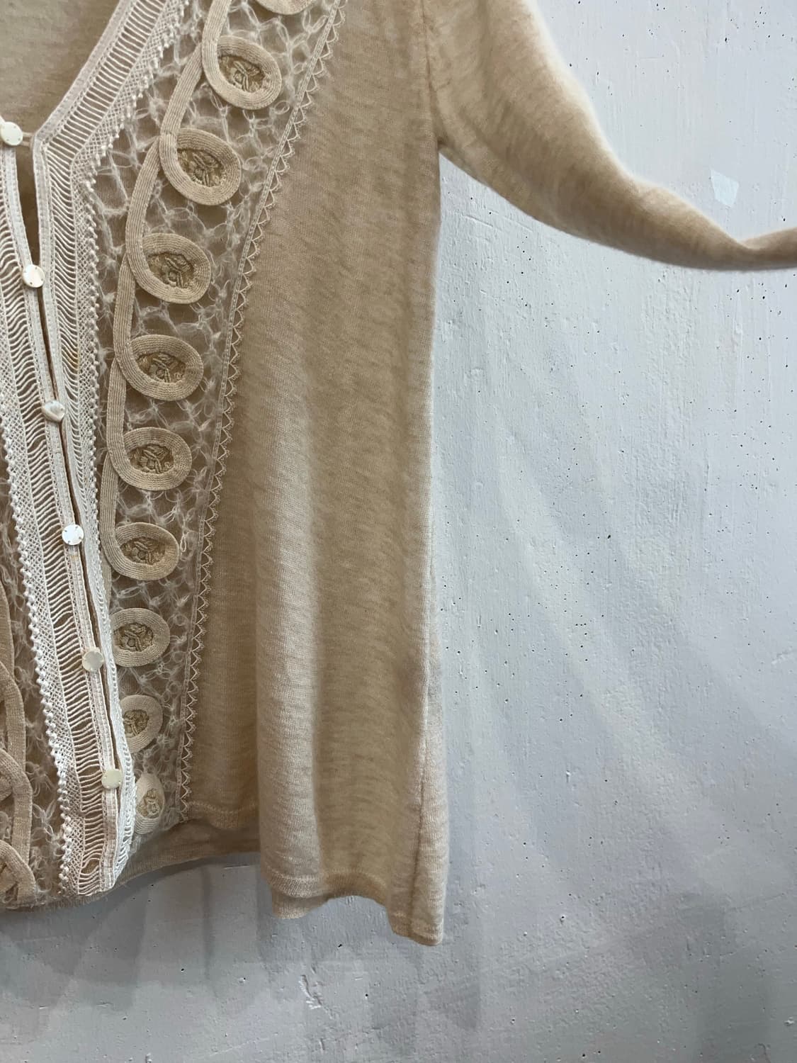 수나오 쿠와하라 레이스 가디건  상품이미지5