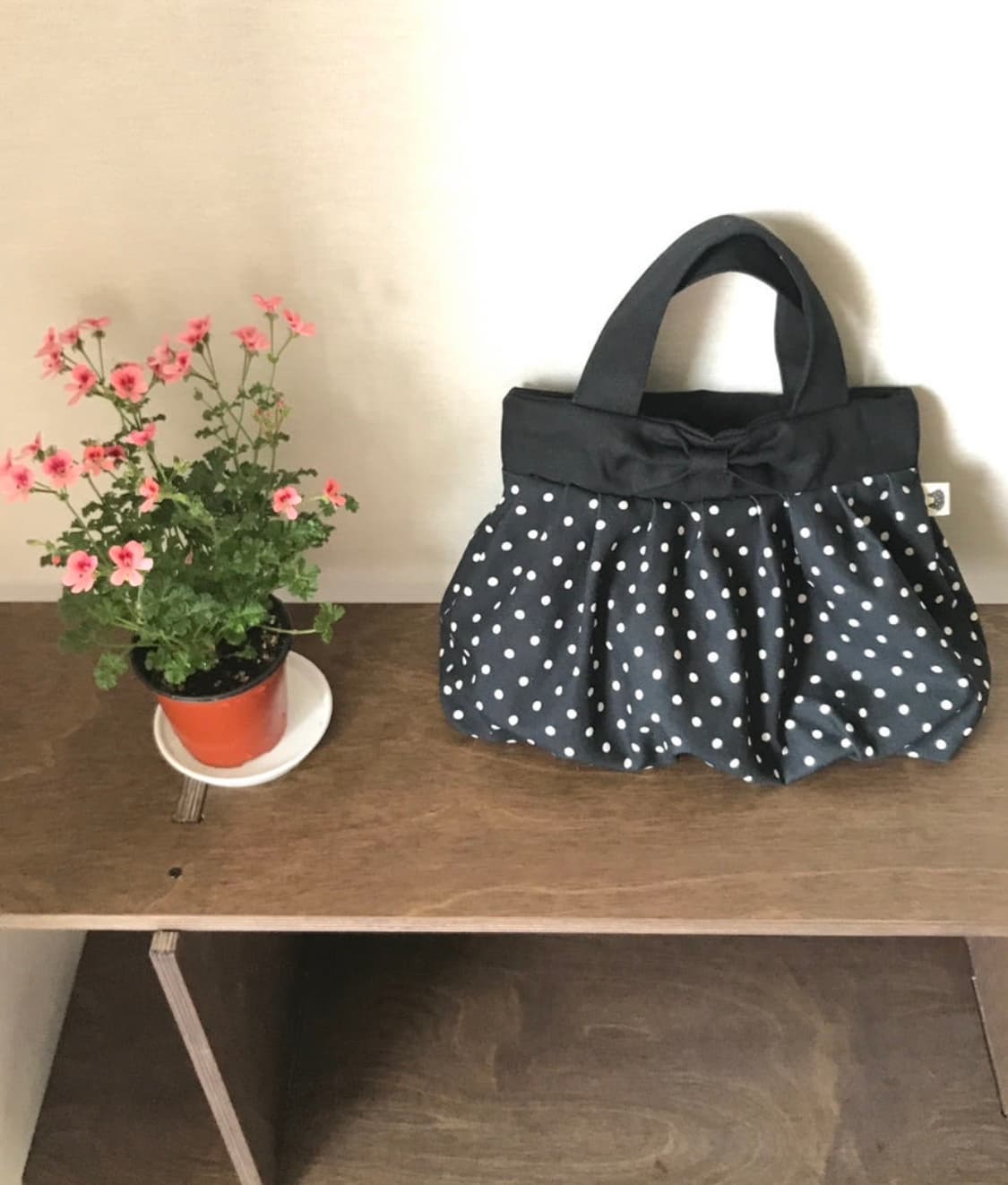 [Dot cat] dot shirring bag 상품이미지2