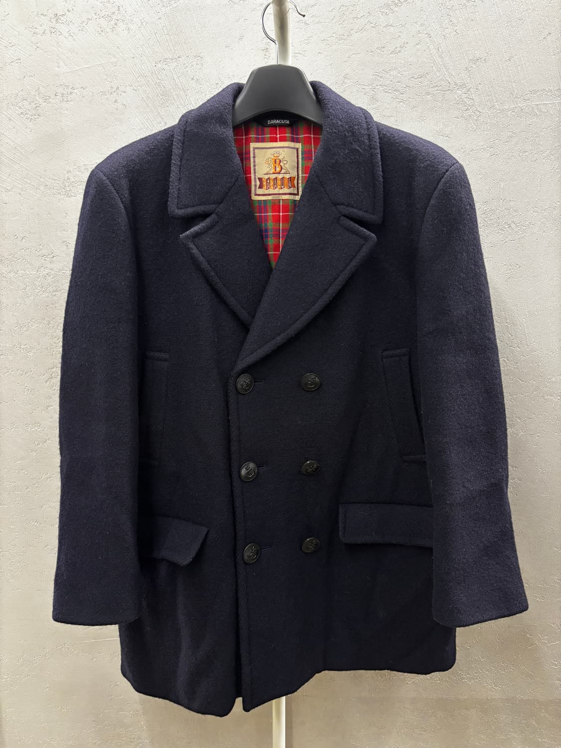 바라쿠타 네이비 울 더블 피코트 상품이미지2