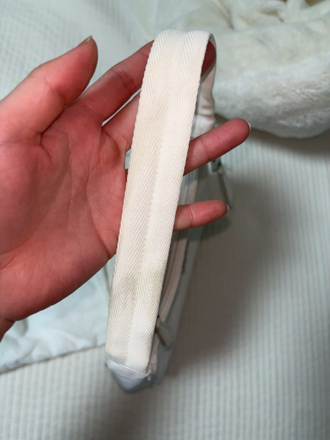 프라다 리나일론 호보백 화이트 상품이미지6