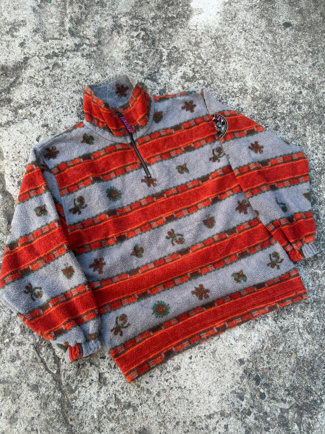 90s Descente 플리스 하프집업 🦎 상품이미지1