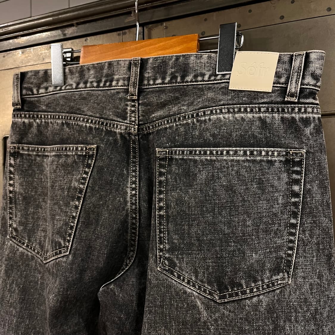 [택포](34) Sefr 스트레이트 컷 데님팬츠 그레이 상품이미지4