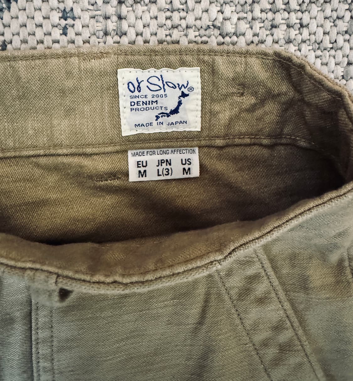 26SS 오어슬로우 레귤러핏 퍼티그 팬츠 샌드베이지 상품이미지3