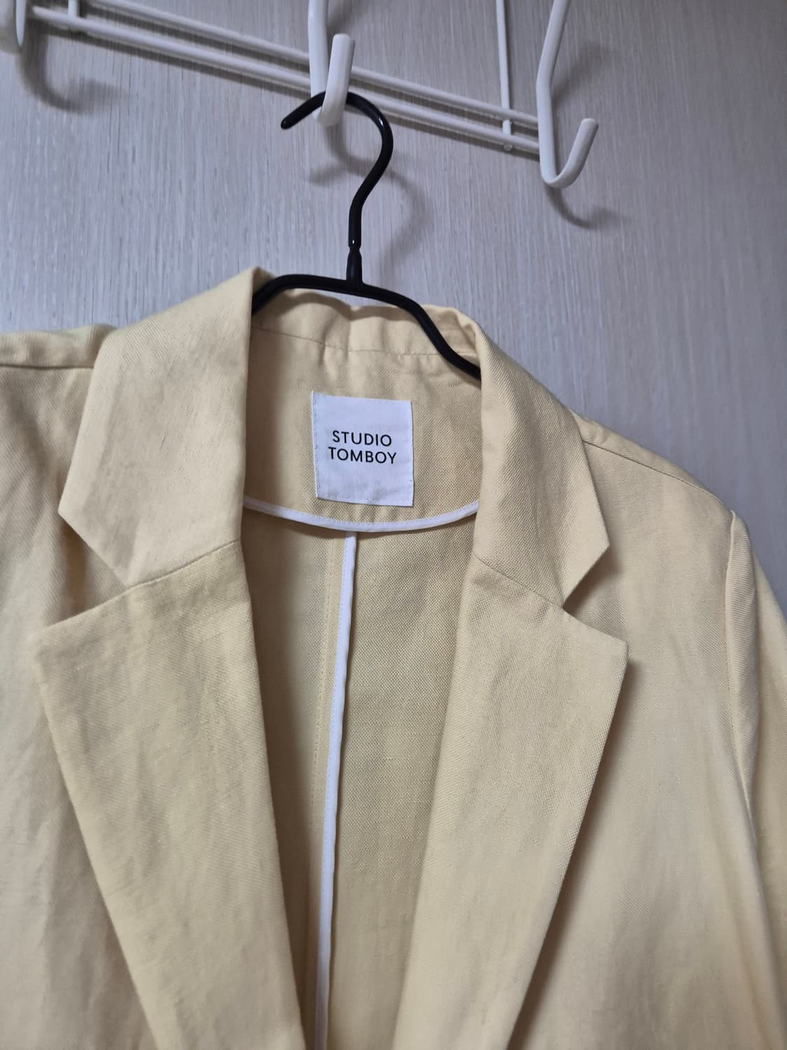 스튜디오 톰보이 옐로우 린넨 블레이저 자켓 상품이미지3