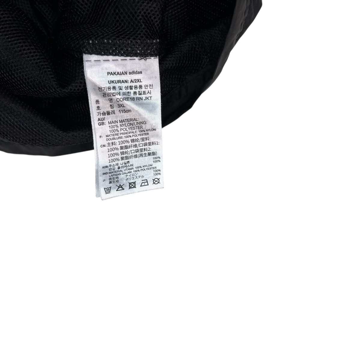 아디다스 블랙 후드 바람막이 상품이미지4