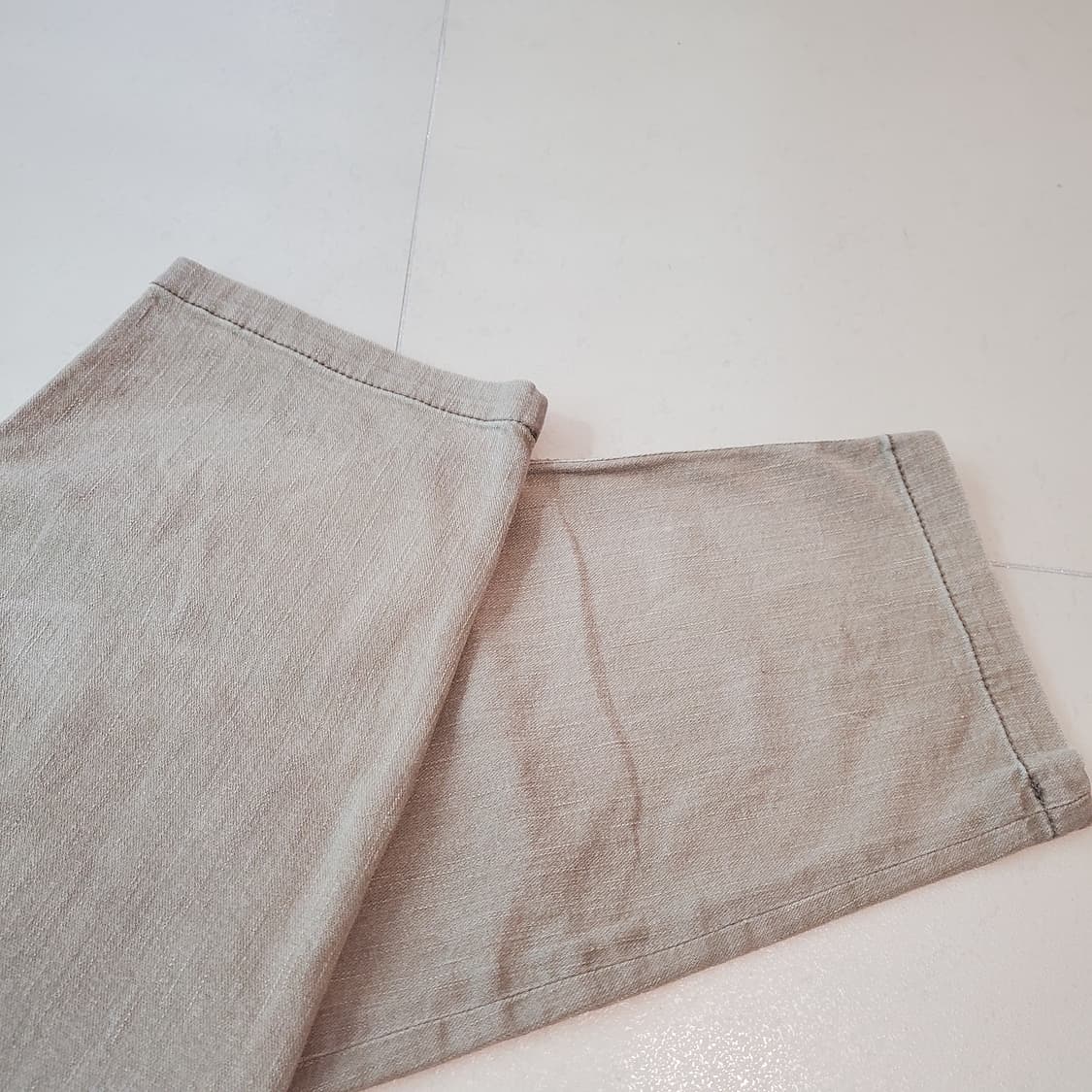 한섬 타임 하이웨스트 와이드 보이핏 데님 팬츠 상품이미지5