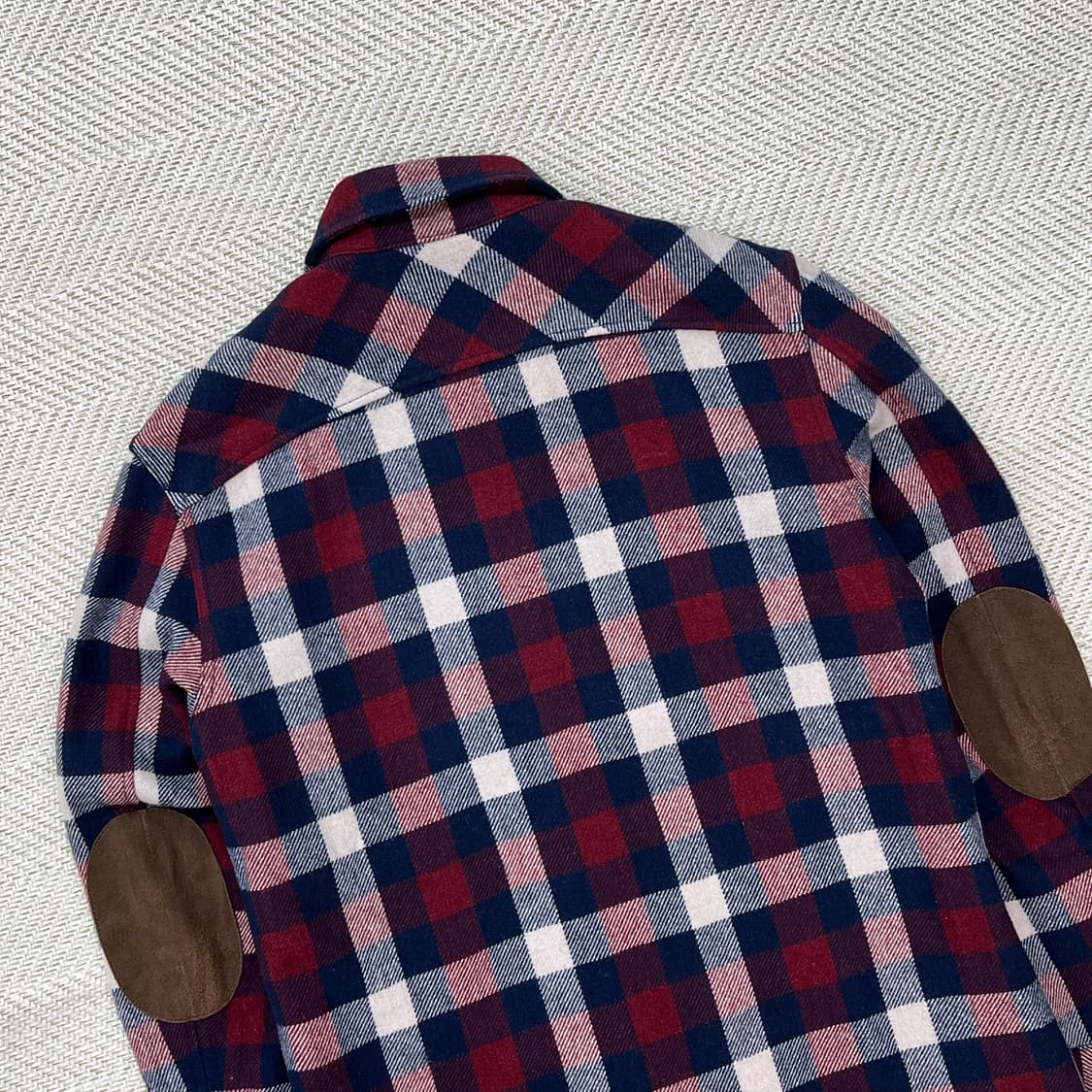 라코스테 투포켓 체크 울자켓 r2780 상품이미지4