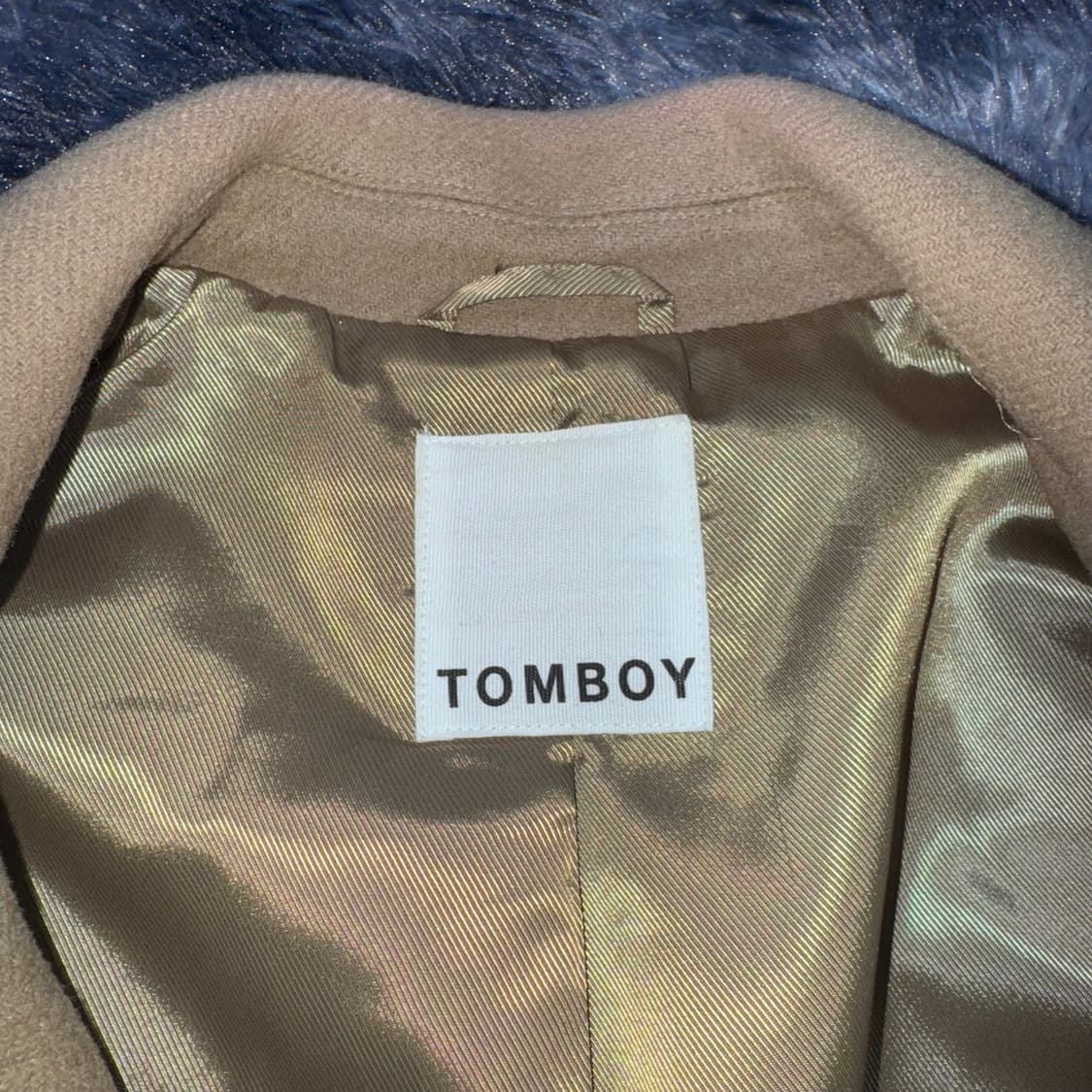 투티/0088 톰보이 베이지 더블버튼 롱 코트 상품이미지7