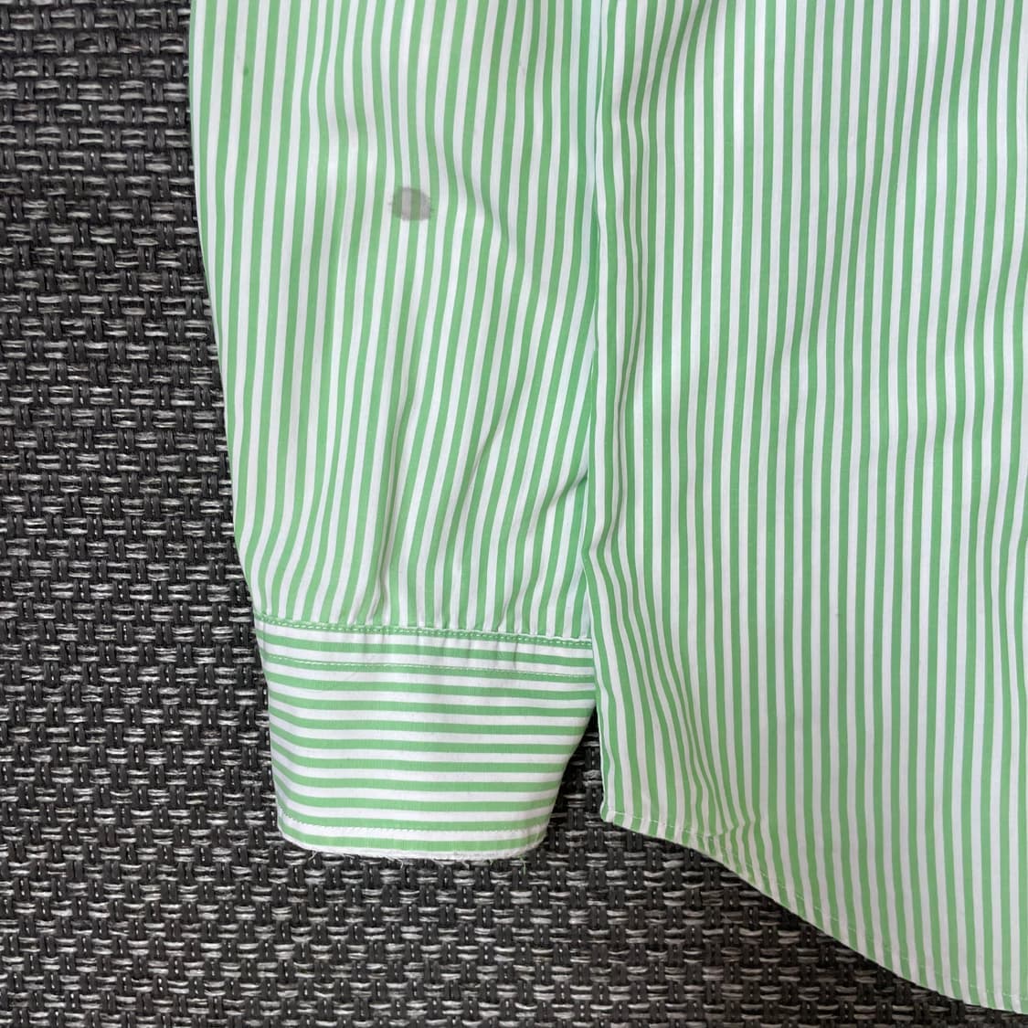 폴로 랄프로렌 연두 스트라이프 긴팔 셔츠 XL 상품이미지4