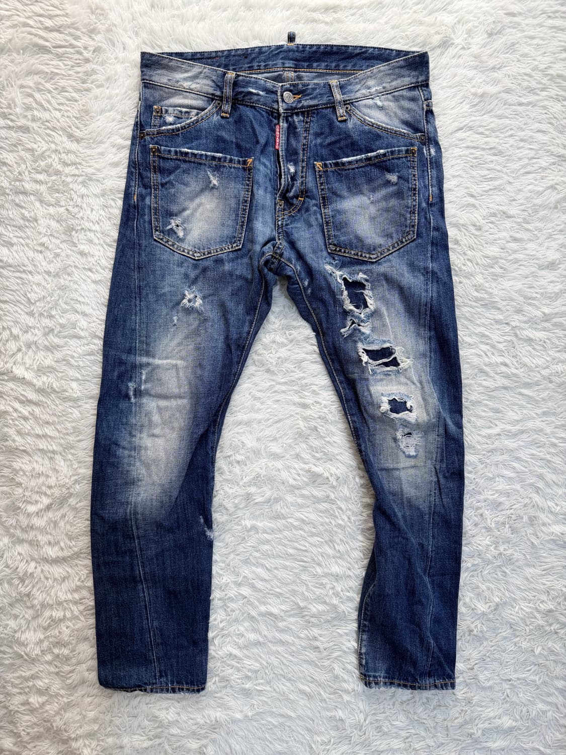 디스퀘어드2 데미지 워싱 청바지 48  상품이미지3