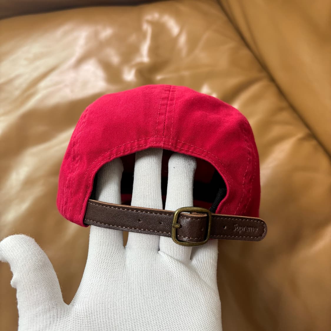 슈프림 캠프캡 모자 박스로고 25ss 워시드 레드 상품이미지8