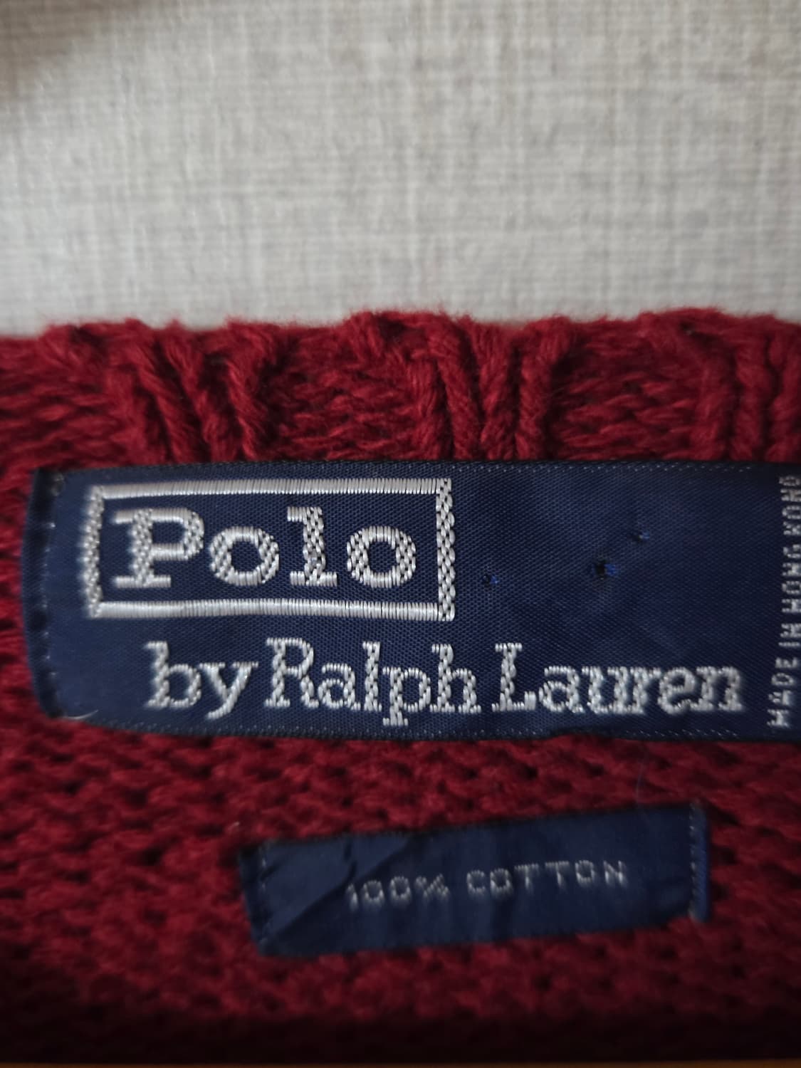 90's 폴로 빈티지 코튼 니트 (100-105) 상품이미지6