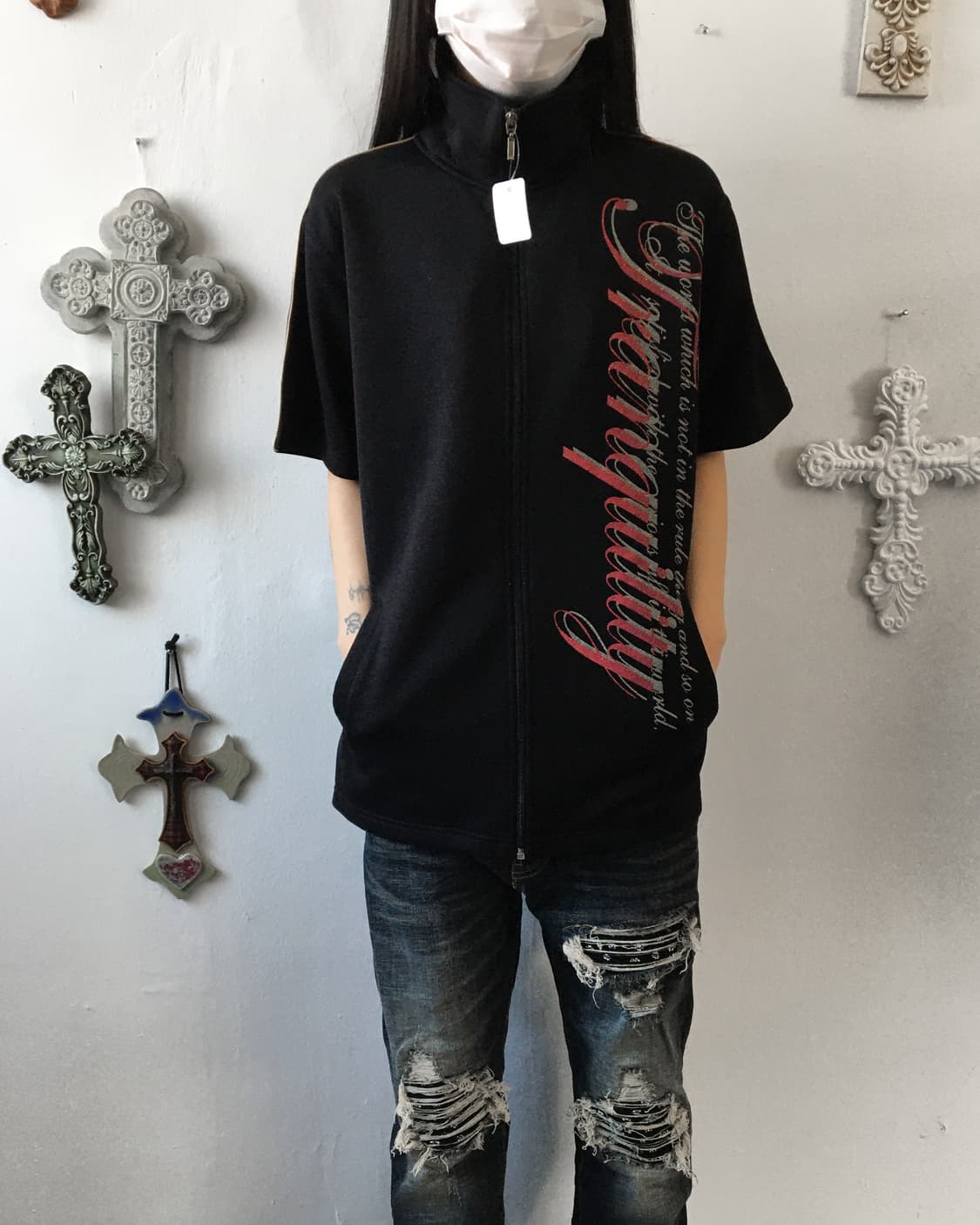 Back wing point track zip up 상품이미지6