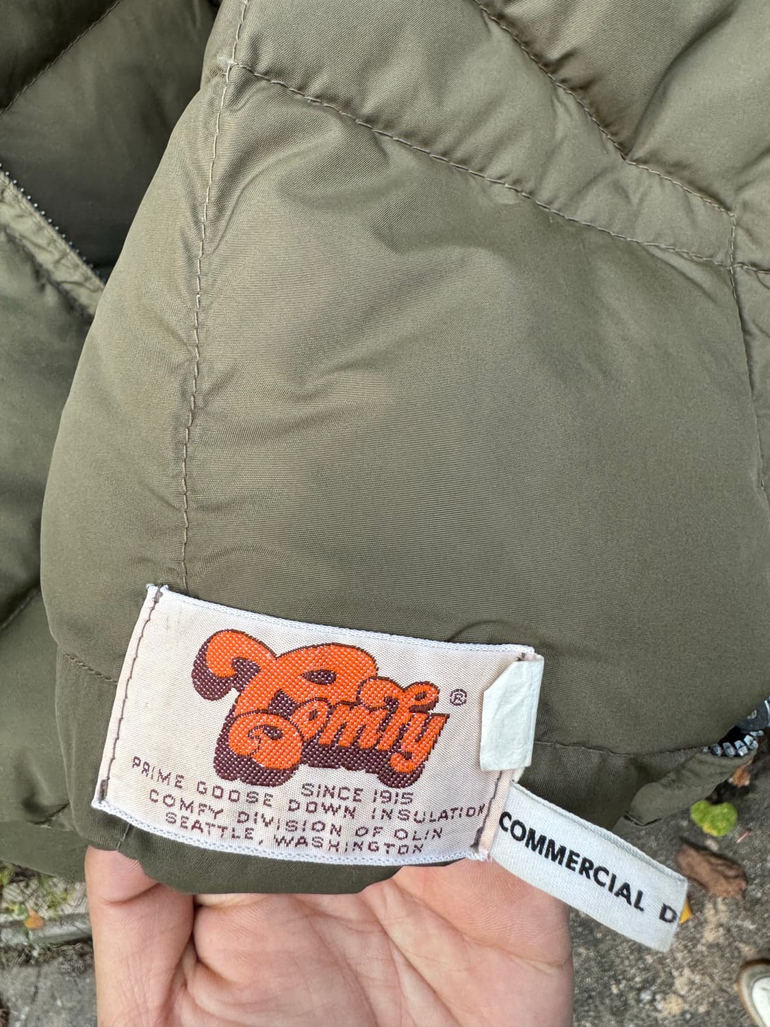 60s comfy 크라운지퍼 퀄팅 다운 자켓 밀리터리 미군 상품이미지6