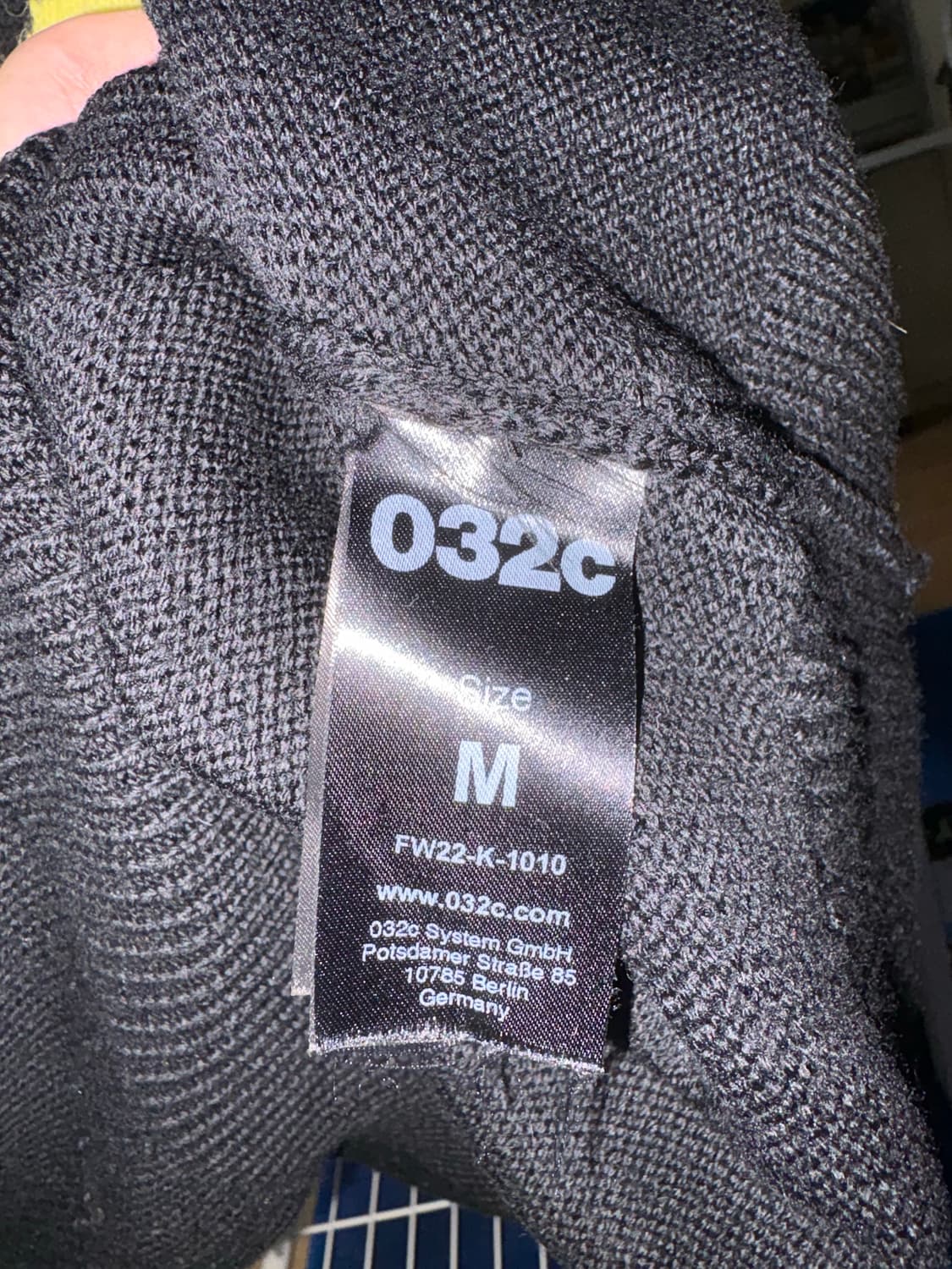 032c 셀피 니트 블랙 상품이미지3