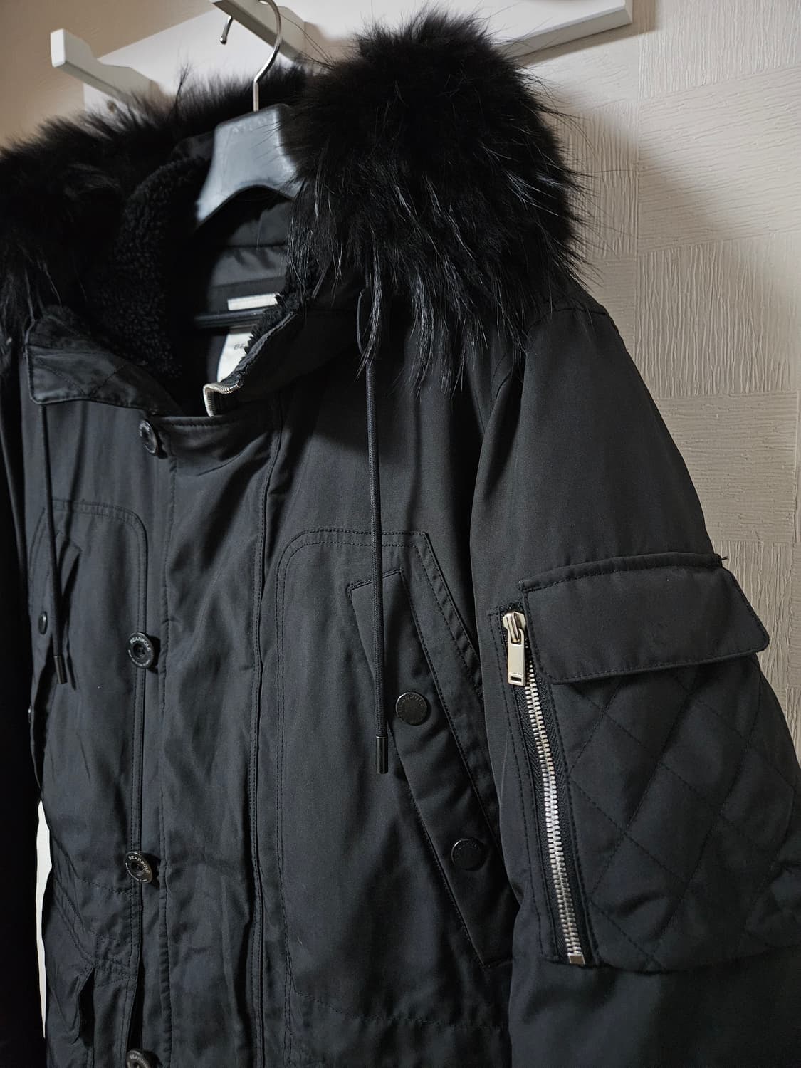 빈폴 N3B 퀄팅 레더 디테일 파카 구스다운 상품이미지3