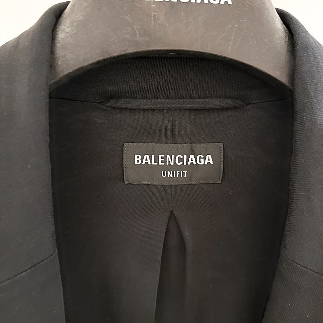 발렌시아가 유니핏 블랙 오버사이즈 코튼 블레이저 상품이미지2