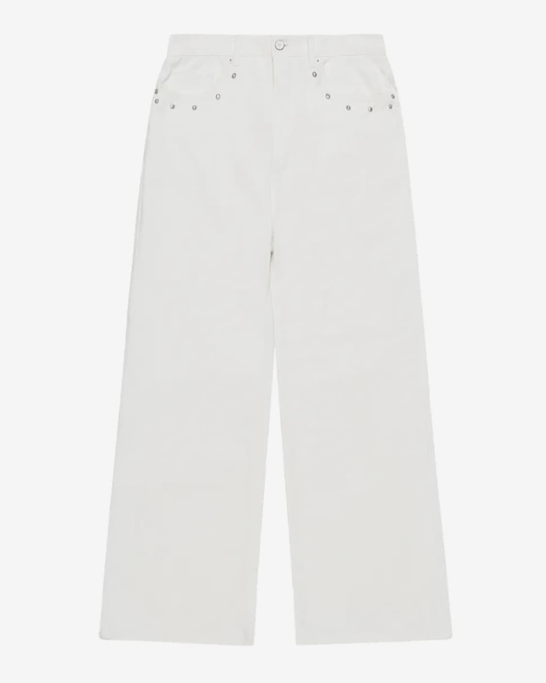 아캄 Multi Studded Cotton Pants (White) 상품이미지3