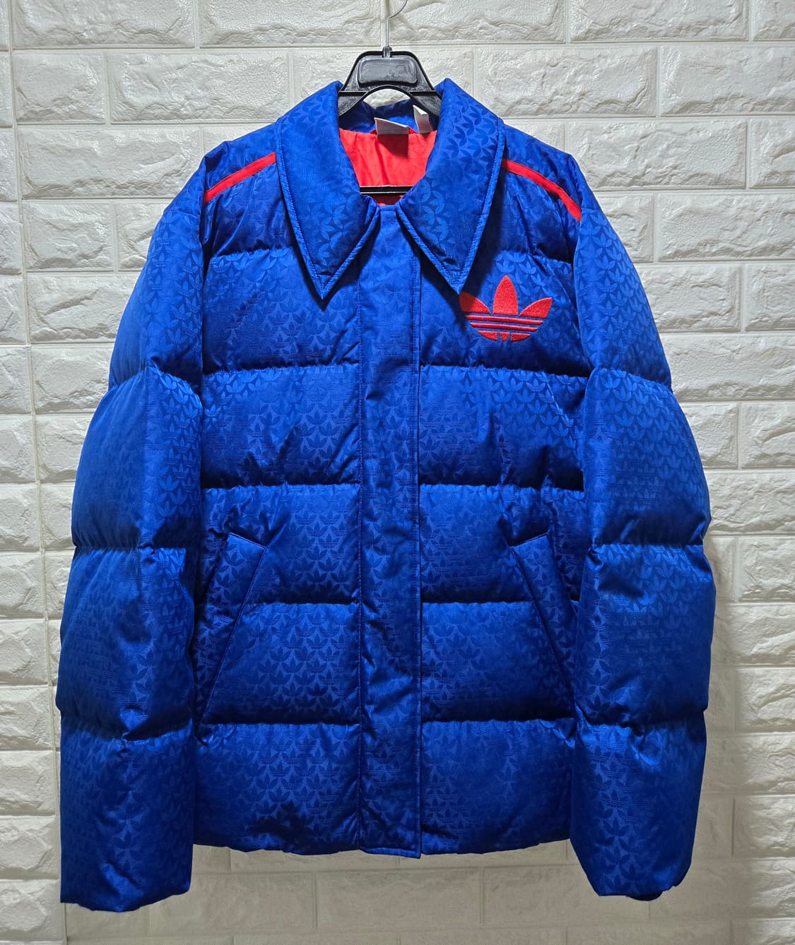 거의새것/ 아디다스 모노그램 푸퍼 덕다운 패딩자켓 90~100 상품이미지2