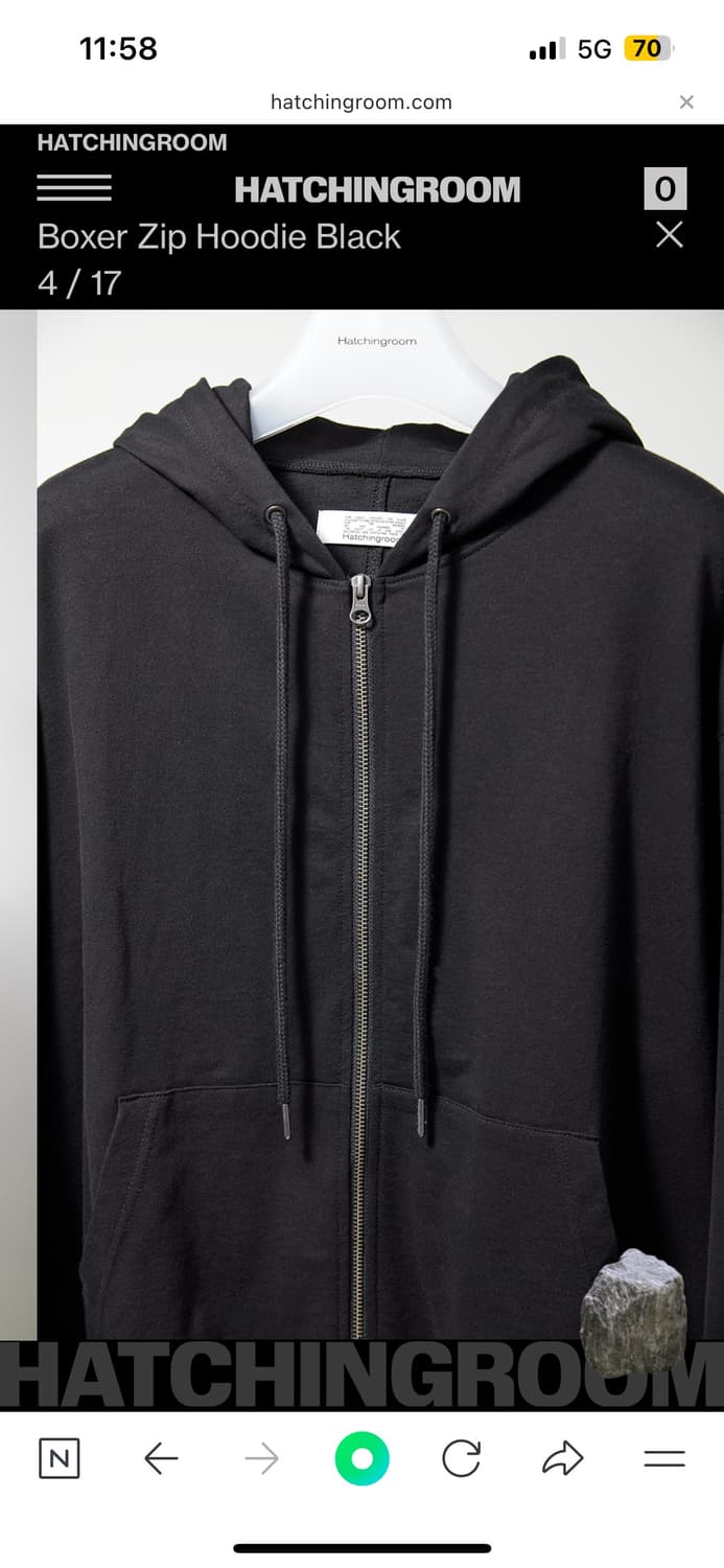 해칭룸 복서 후드집업 4사이즈 상품이미지2