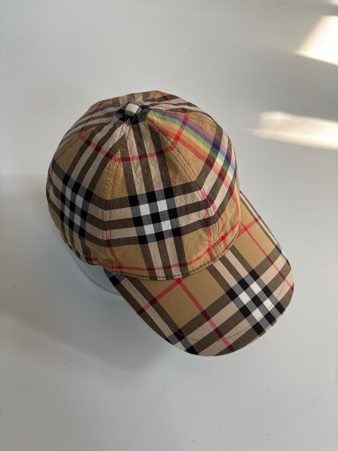 Burberry 버버리 레인보우 노바 체크 볼캡 상품이미지1