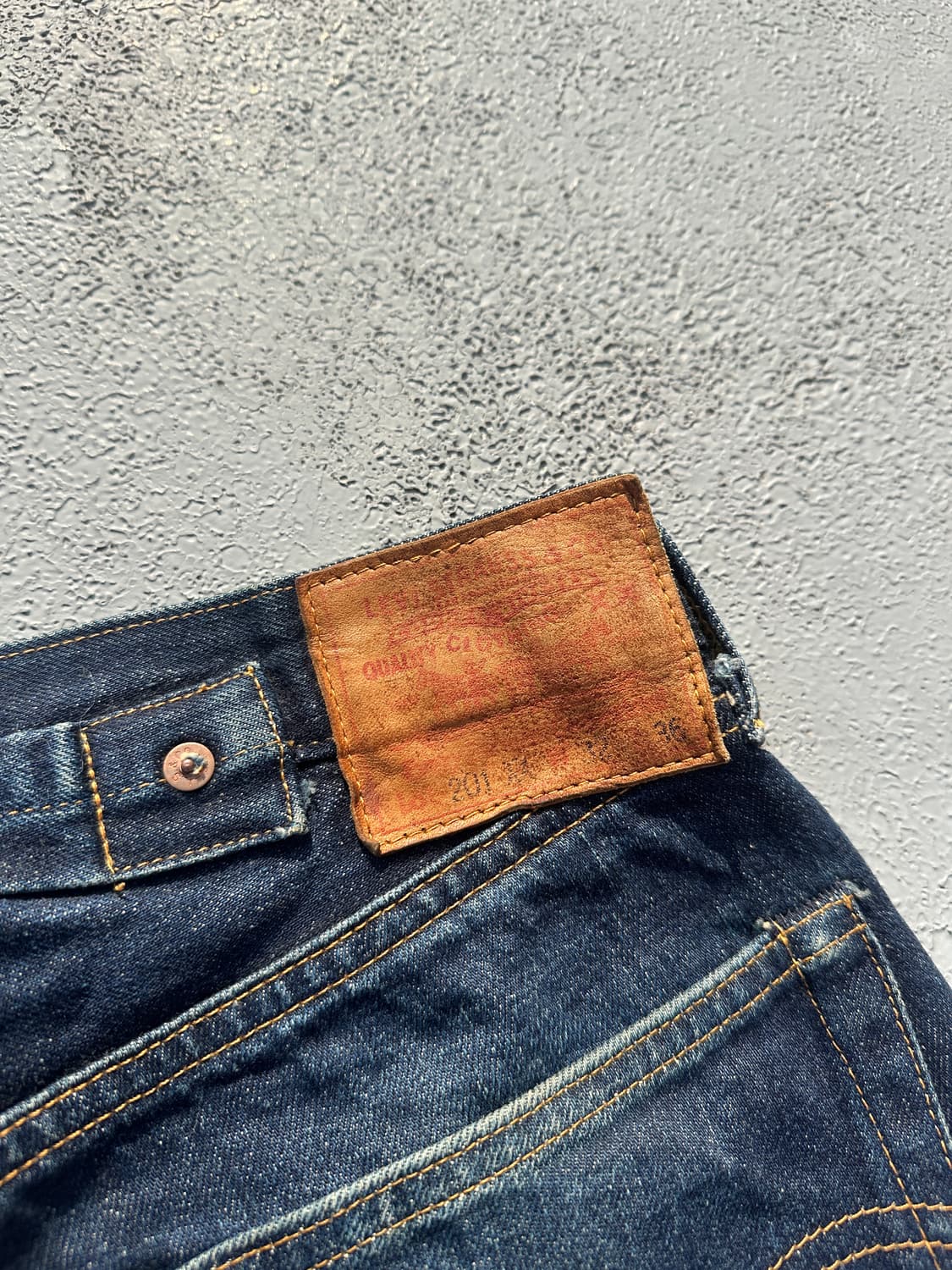 90s 리바이스 LVC 201xx 발렌시아 공장 Big E 셀비지 데님 상품이미지10