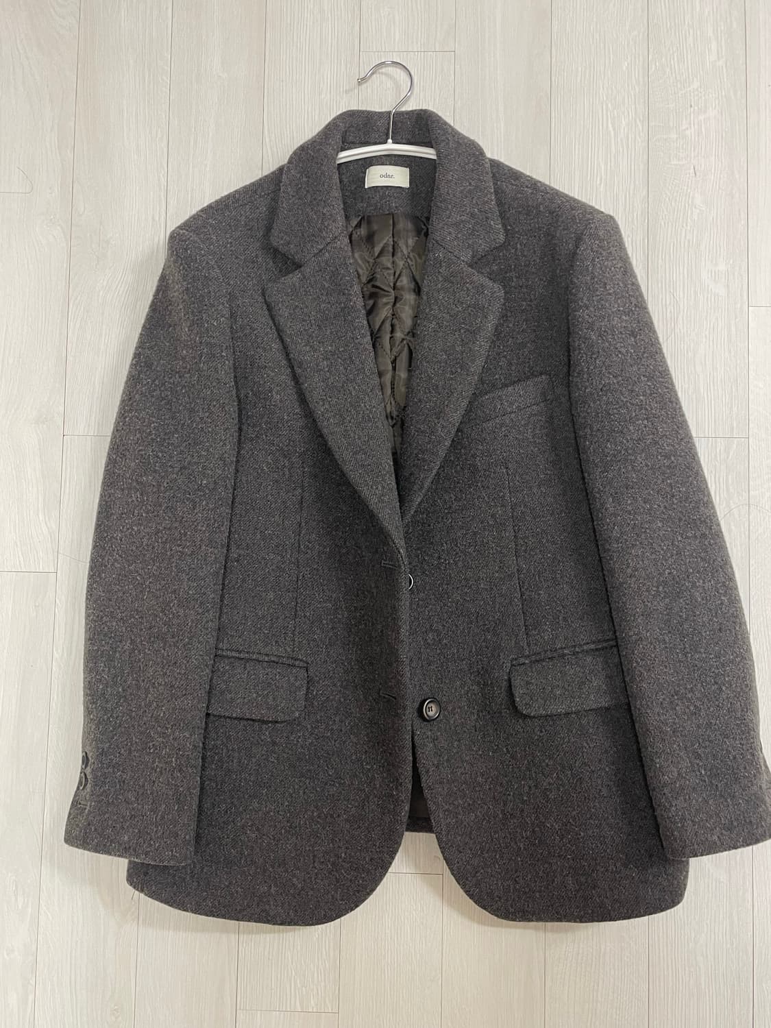 울 코트자켓 브라운 상품이미지1